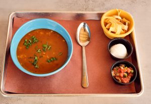 Tex-Mex Comfort Spicy Soup with Fresh Sides to Customize