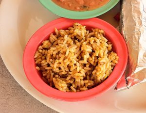 Las Cruces Tex Mex Dishes thanksgiving meal plan - spanish rice
